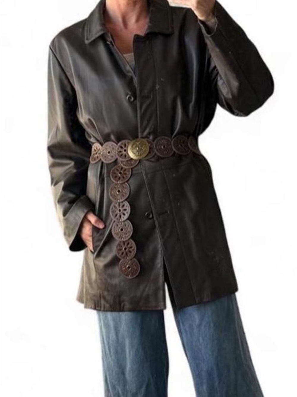 Preston & York Women’s Brown Genuine Lambskin Leather Jacket- XL